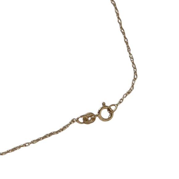 18KT Gold Genuine Emerald Diamond Heart Necklace - Picture 5 of 9